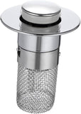 Sink Hair Filter, Removable Stainless Steel Drain Stopper Plug