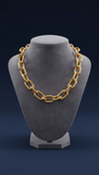 Molten Gold Chunky Chain Necklace
