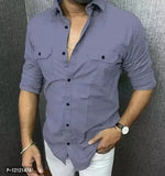 Men Cotton Blend Double Pocket Full Sleeves Shirt Pack of 3